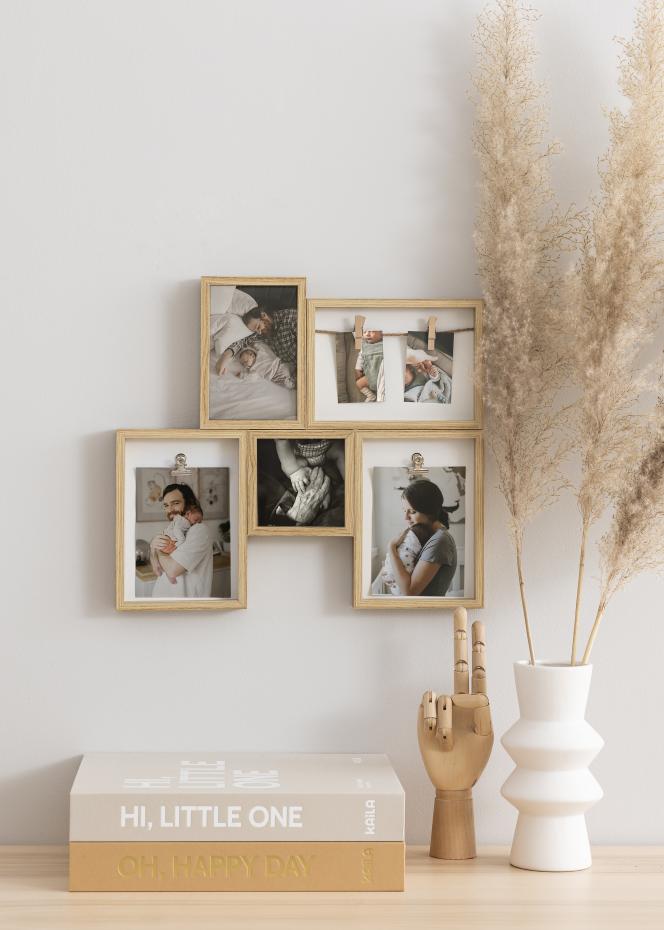 Walther Modern Living Collage Frame Oak - 5 Pictures