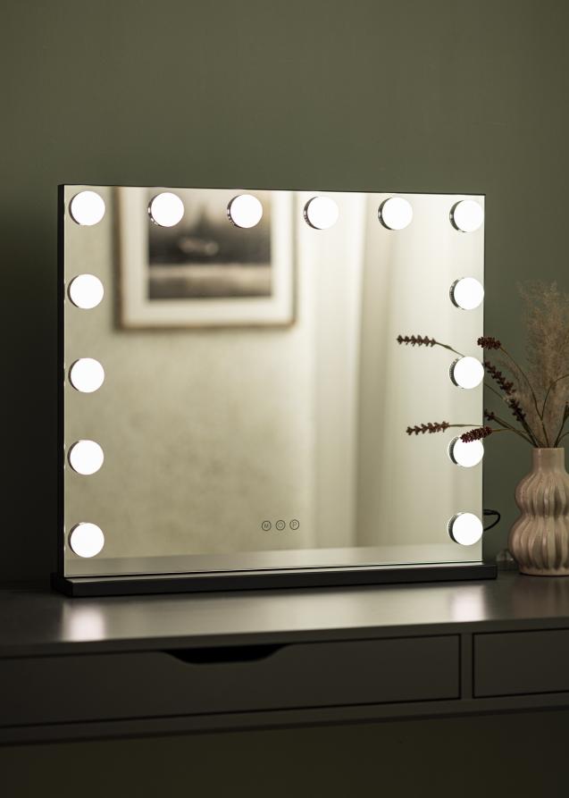 KAILA KAILA Make-up Mirror Base LED 14 Black 65x56 cm