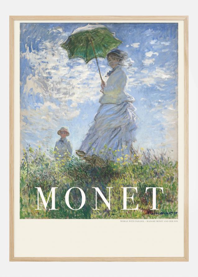 Bildverkstad Claude Monet -Woman With Parasol Poster
