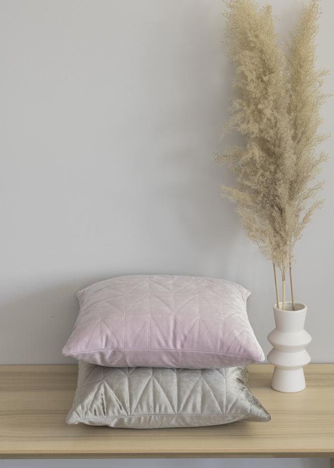 Redlunds Sammet Quilt Pillow case Light pink 45x45 cm