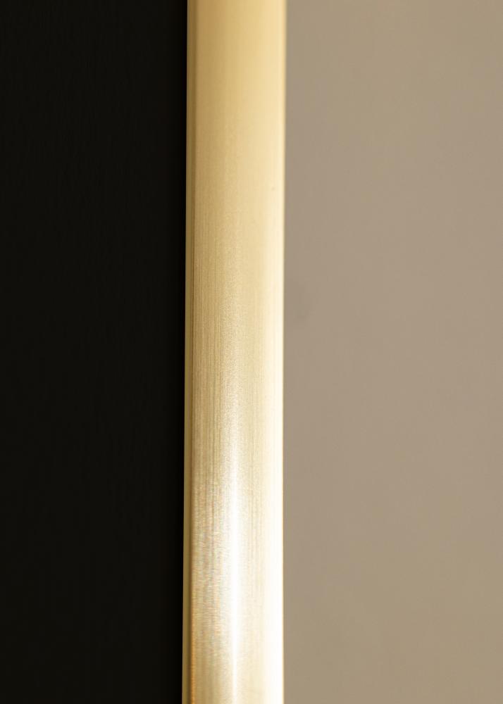 Ram med passepartou Frame New Lifestyle Shiny Gold 70x100 cm - Picture Mount Black 62x85 cm