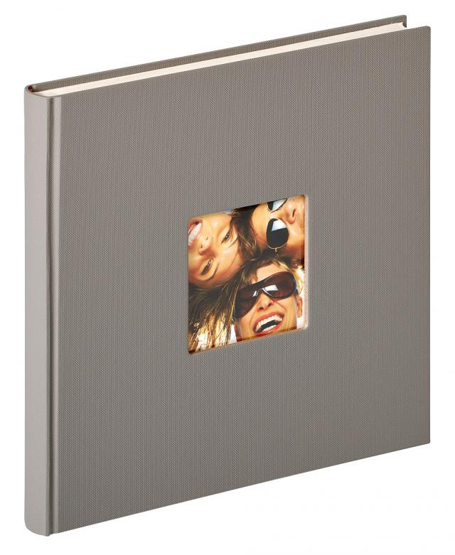 Walther Fun Design Grey - 26x25 cm (40 White pages / 20 sheets)