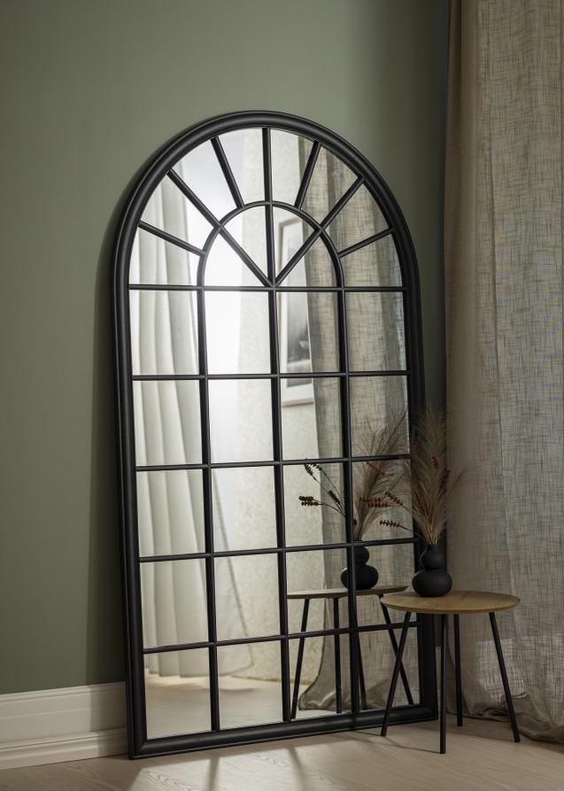 Innova Décor Mirror Window Tall Dome Black 103x180 cm