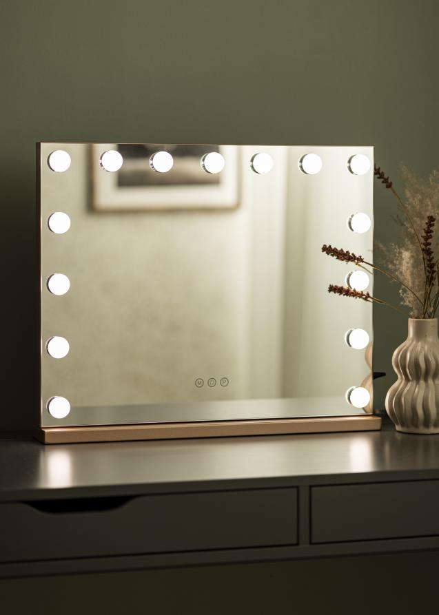 KAILA KAILA Make-up Mirror Hollywood 15 Rose Gold 58x46 cm
