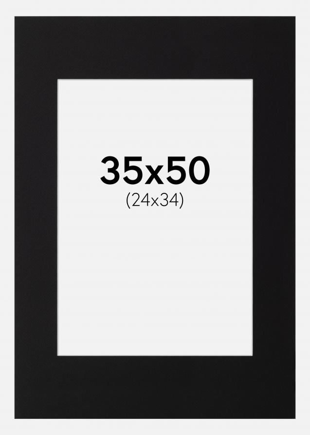 Galleri 1 Mount Canson Black (White Core) 35x50 cm (24x34)