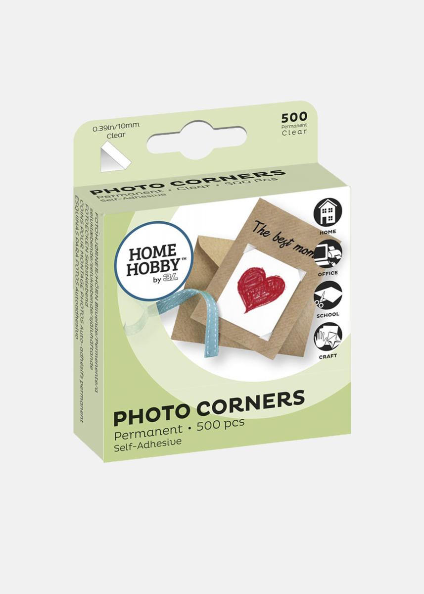 500 Self-adhesive Photo Corners. Transparent Photo Corners 500 Pieces. Photo  Corner Stickers. Stickers for Adding Photos in Album. 