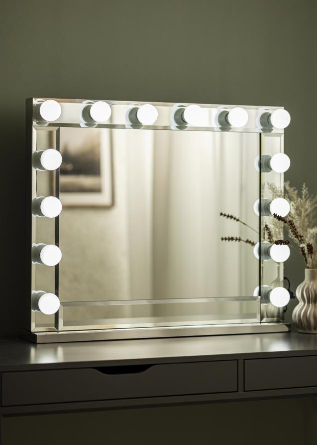 KAILA KAILA Make-up Mirror Hollywood 14 E27 Silver 80x65 cm