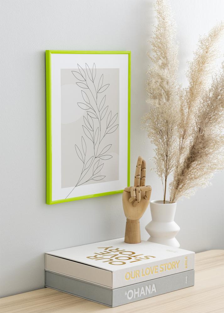 Ram med passepartou Frame New Lifestyle May Green 50x70 cm - Picture Mount White 33x56 cm