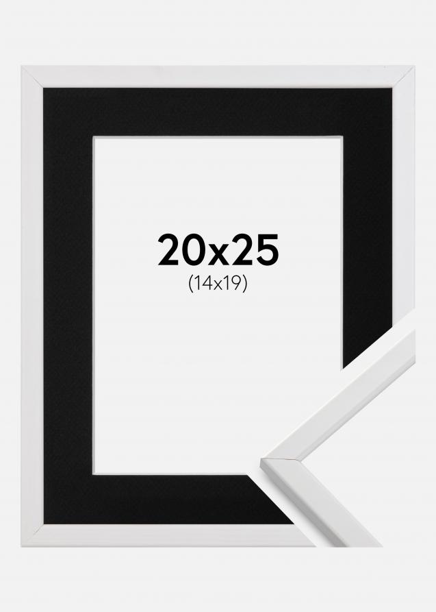 Ram med passepartou Frame Galant White 20x25 cm - Picture Mount Black 15x20 cm