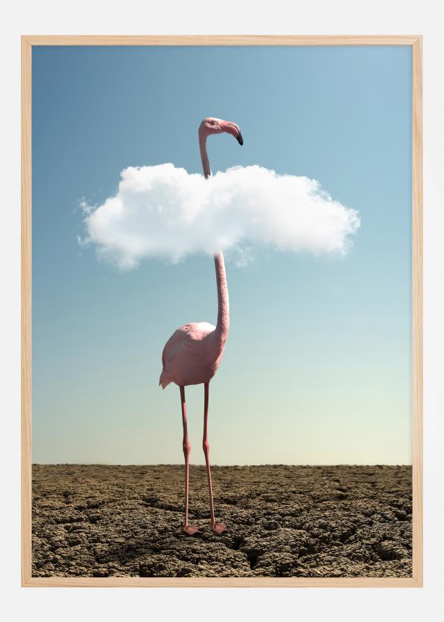 Bildverkstad Cloudy Flamingo Poster