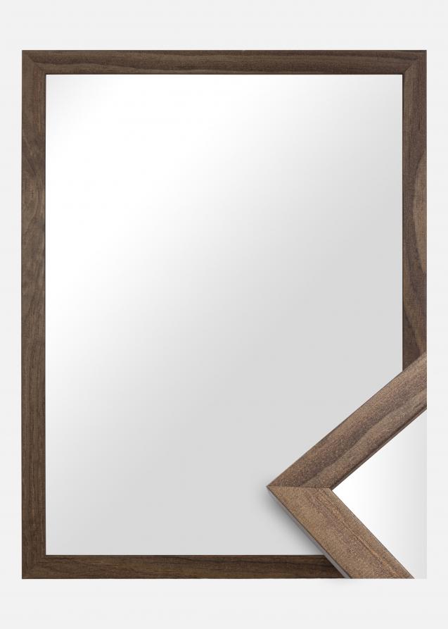 Spegelverkstad Mirror Simple Walnut - Custom Size