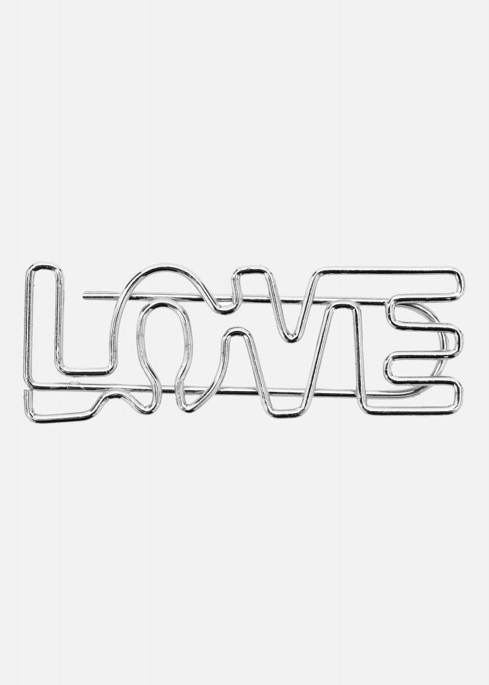 Walther PAC Metal Paper Clip LOVE Silver