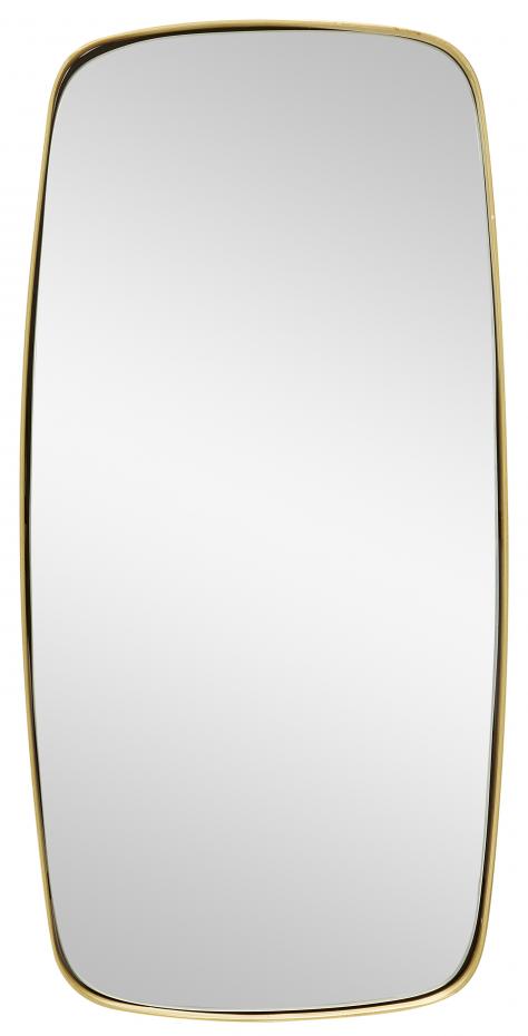 Hbsch Mirror Square Brass 29x59 cm