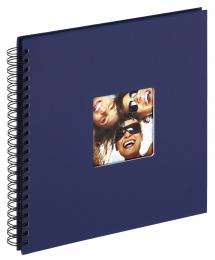 Walther Fun Spiral bound album Blue - 30x30 cm (50 Black pages / 25 sheets)