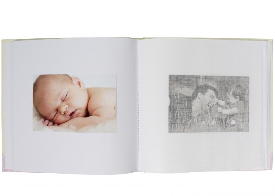 ZEP Baby album Alison Pink 24x24 cm (40 White pages / 20 sheets)