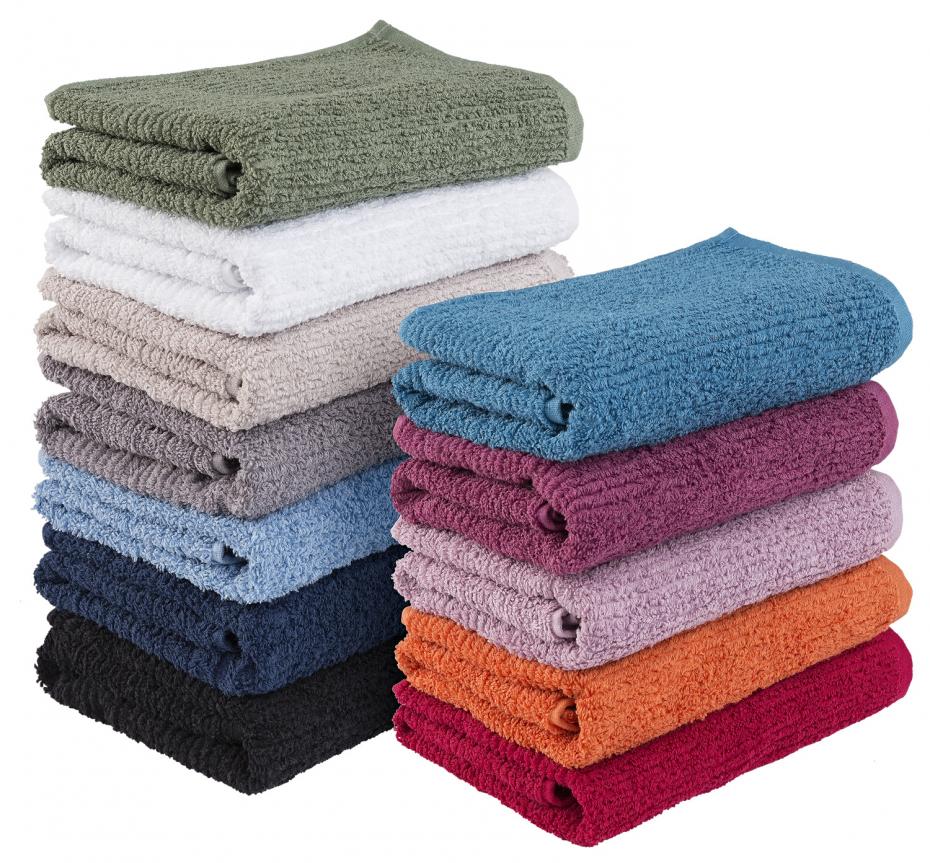 Anvnds ej Hand Towel Stripe Terrycloth - Blue 50x70 cm