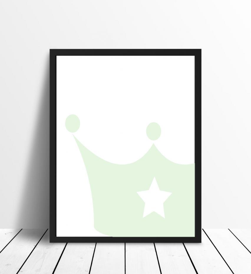 Malimi Posters Prince crown - Mint green Poster
