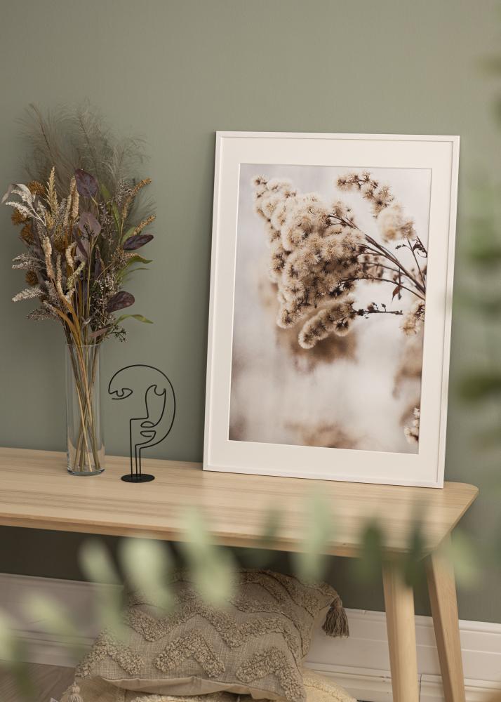 Ram med passepartou Frame Galant White 30x40 cm - Picture Mount White 8x12 inches
