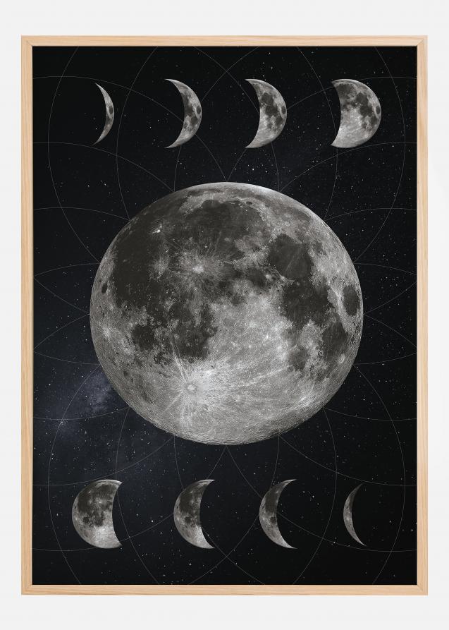 Lagervaror egen produktion Moon Phases Poster