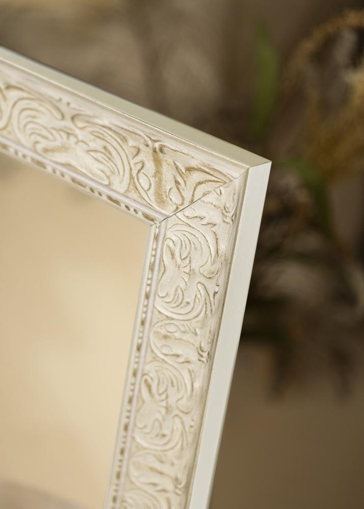 Ramverkstad Mirror Durham White - Custom Size