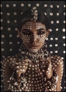Bildverkstad Aboriginal body art I Poster
