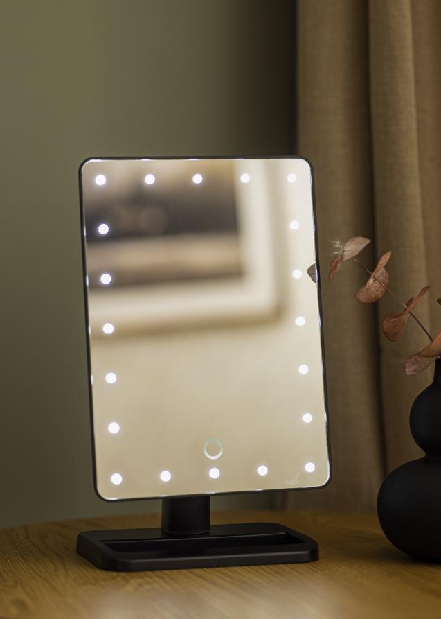 KAILA KAILA Make-up Mirror LED with Bluetooth Speaker Black 18x30 cm