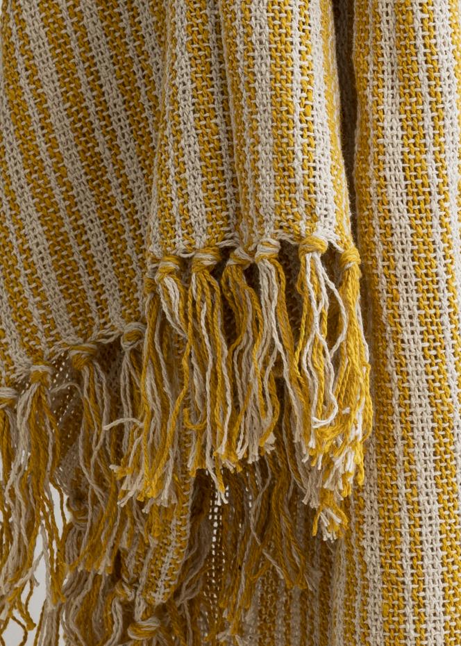 IB Laursen Blanket Stripes - Yellow/Beige 130x160 cm