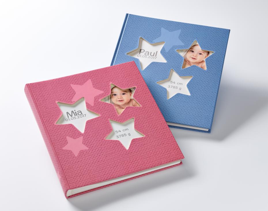 Walther Estrella Baby album Pink - 28x30,5 cm (50 White pages / 25 sheets)