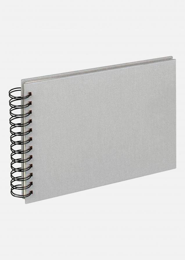 Walther Cloth Spiral Album Grey - 19.5x15 cm (40 Black pages / 20 sheets)