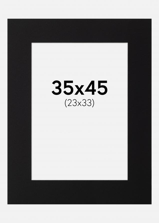 Artlink Mount Black Standard (White Core) 35x45 cm (23x33)