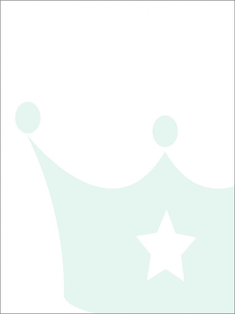 Bildverkstad Prince crown - Ice blue Poster