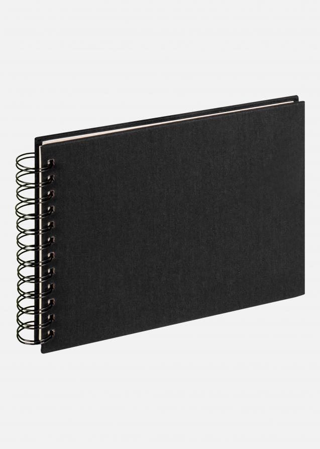 Walther Cloth Spiral Album Black - 19.5x15 cm (40 Black pages / 20 sheets)