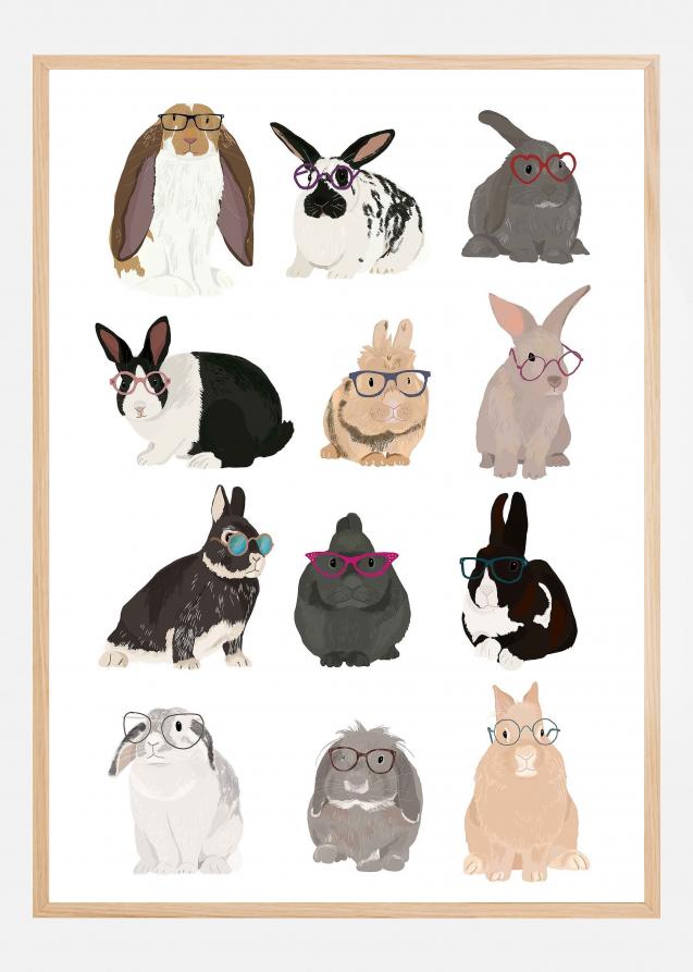 Bildverkstad Rabbit Family Poster