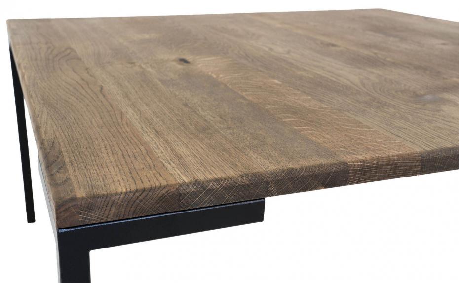 House Nordic Coffee table Lugano 90x90 cm - Smoked Oiled Oak