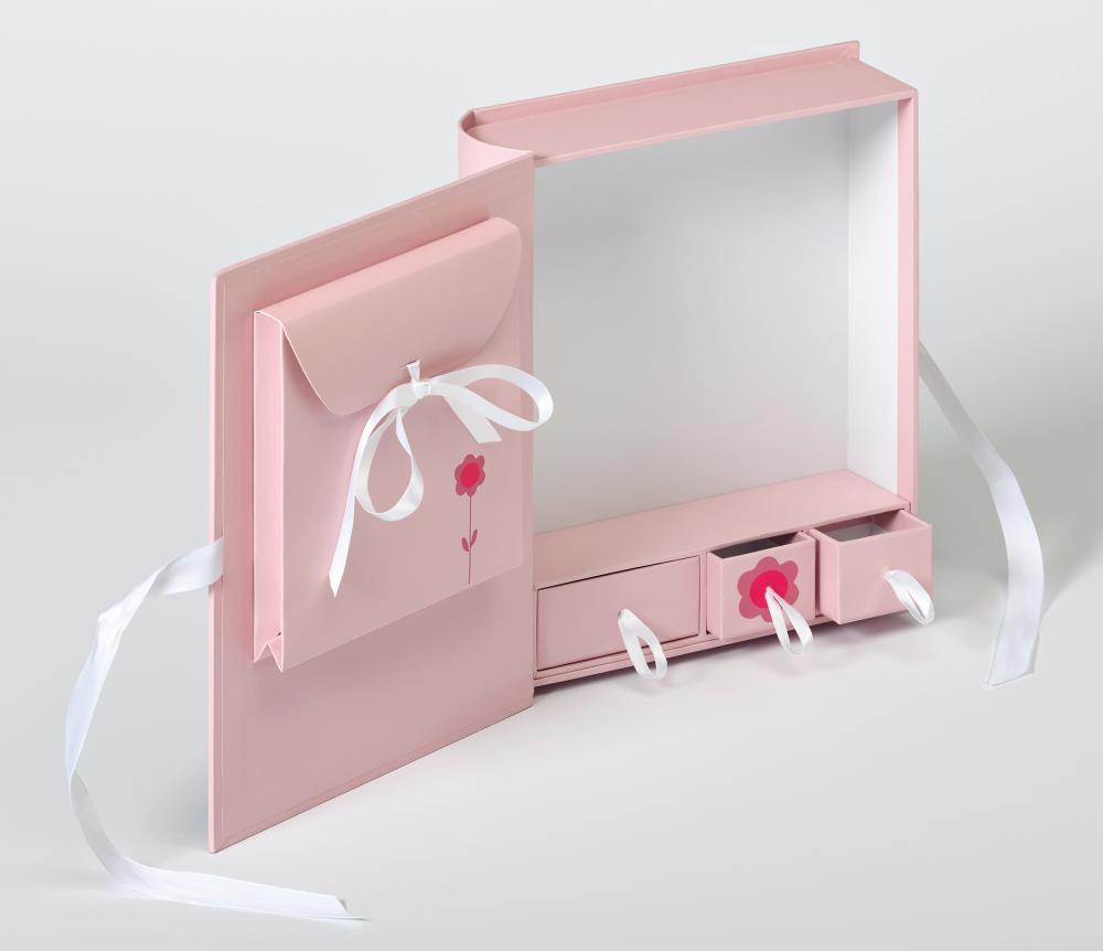 Walther Baby Animal Present box Pink 27x24 cm