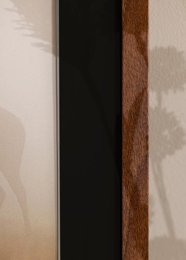 Ram med passepartou Frame Stilren Warm Brown 50x70 cm - Picture Mount Black 40x60 cm