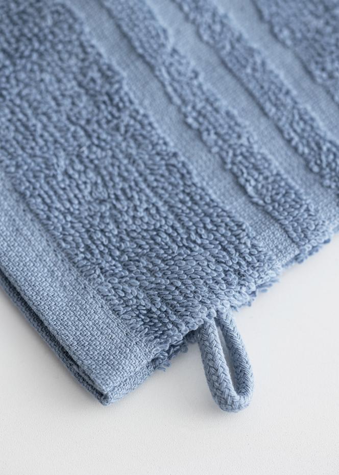 Anvnds ej Wash Glove Basic Terrycloth - Medium Blue 15x21 cm