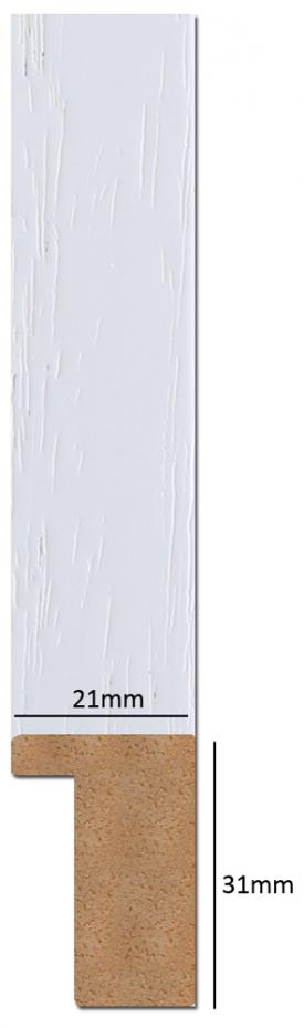Ramverkstad Mirror Gvle White - Custom Size