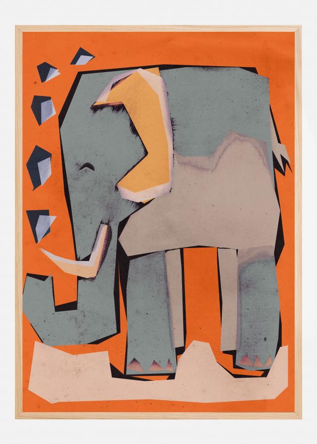 Bildverkstad Happy Elephant Poster