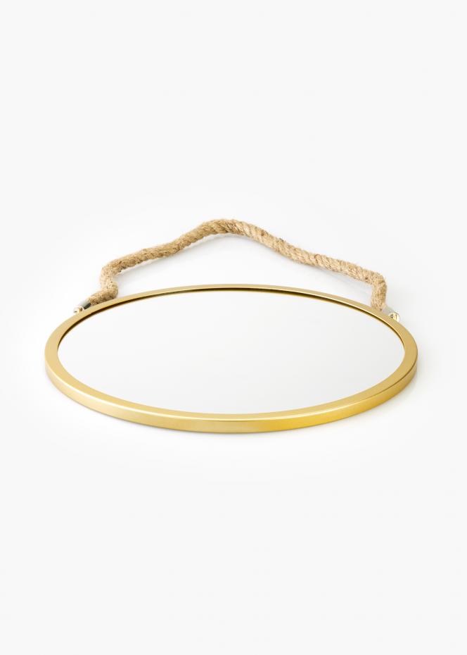 KAILA KAILA Round Mirror Rope - Gold 30 cm 
