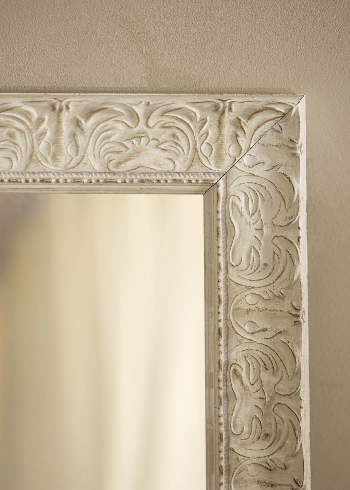 Ramverkstad Mirror Durham White - Custom Size