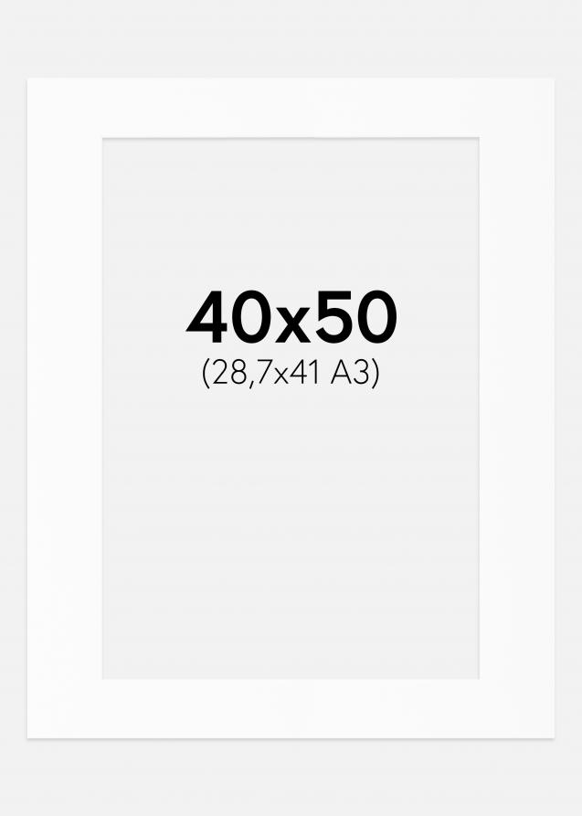 Artlink Mount White Standard (White Core) 40x50 cm (28.7x41 - A3)