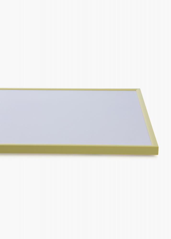 Ram med passepartou Frame New Lifestyle Pale Yellow 50x70 cm - Picture Mount White 33x56 cm