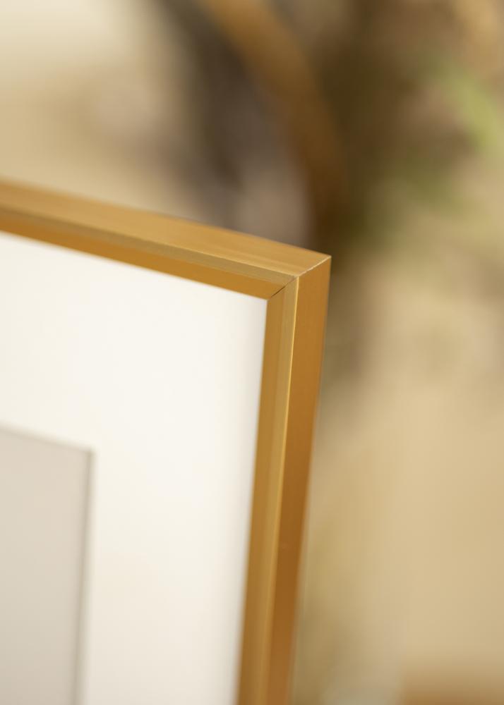 Ram med passepartou Frame Desire Gold 50x70 cm - Picture Mount White 42x59.4 cm (A2)