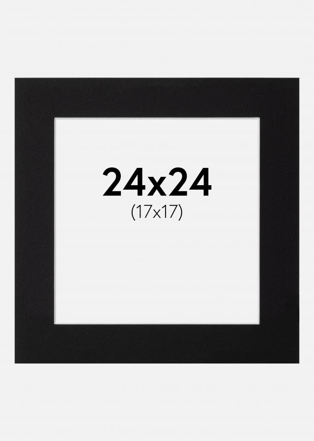 Galleri 1 Mount Canson Black (White Core) 24x24 cm (17x17)