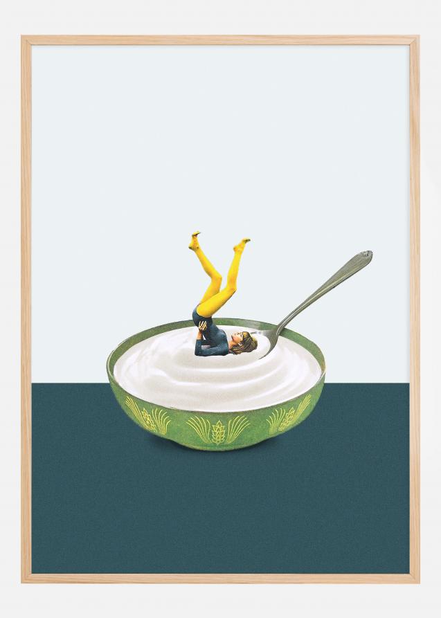 Bildverkstad Yoga in my yogurt Poster