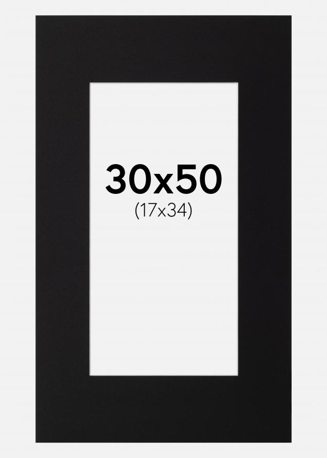 Artlink Mount Black Standard (White Core) 30x50 cm (17x34)