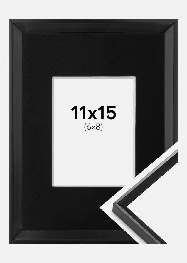 Ram med passepartou Frame Desire Black 10x15 cm - Picture Mount Black 7x9 cm