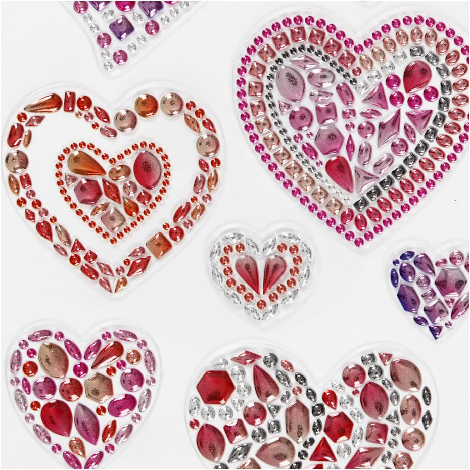 Creativ Company Diamond Stickers Hearts