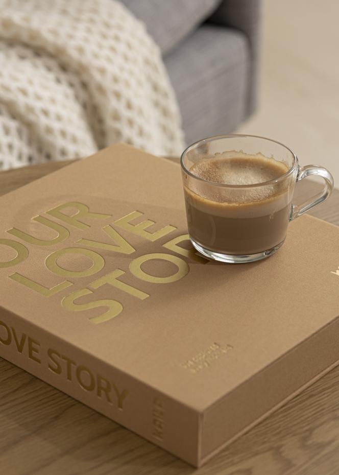 KAILA KAILA OUR LOVE STORY Manilla - Coffee Table Photo Album (60 Black Pages)